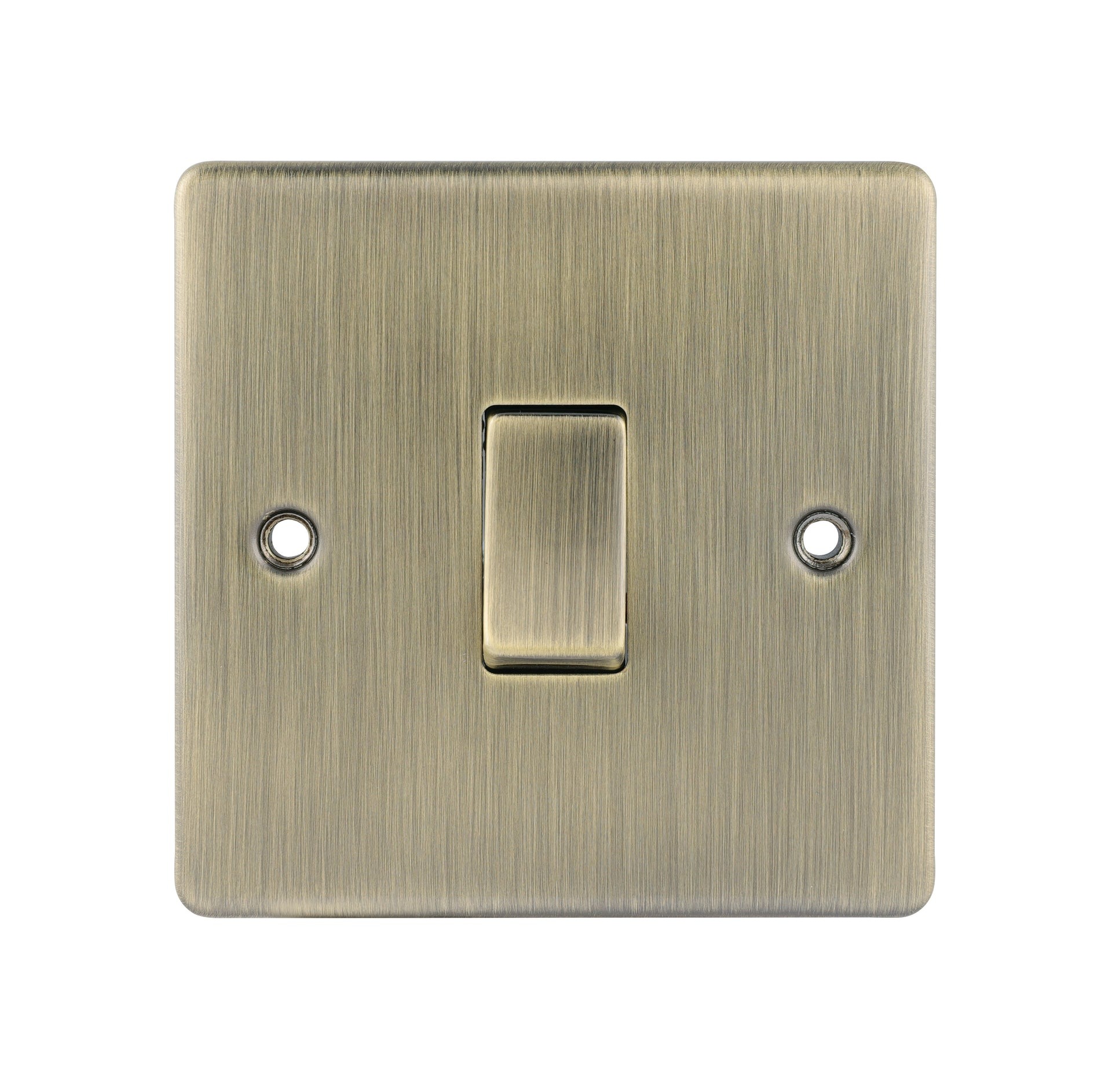 D-SP612-ABM 1 Gang 2 Way Switch Metal Insert Antique Brass